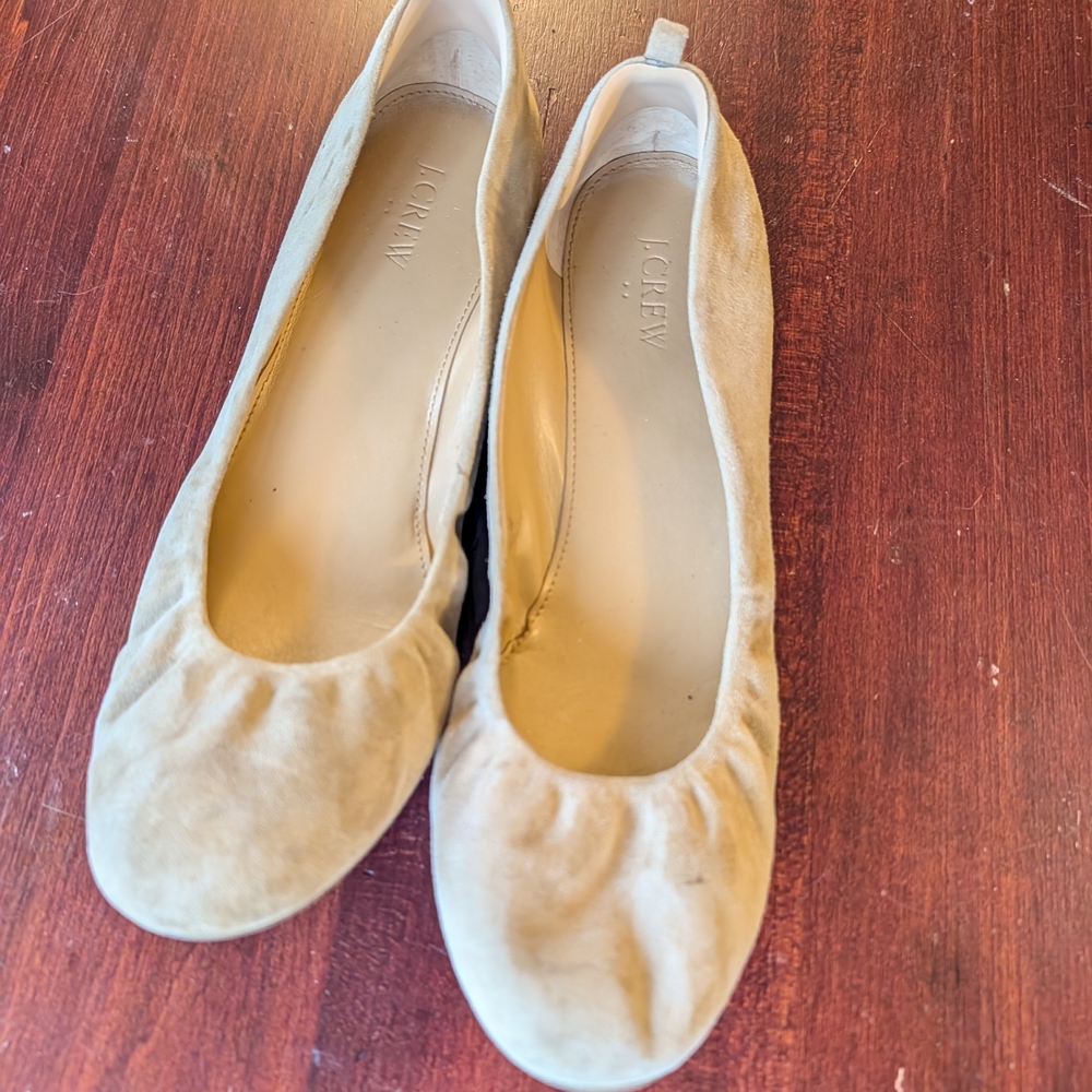 J. Crew Women's Cream Ballet Flats